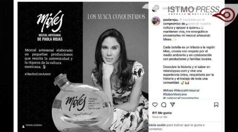 Causa indignación registro de mezcal de Paola Rojas, sin autorización de pueblos ayuujk “Es una apropiación cultural y deben quitarle el registro”